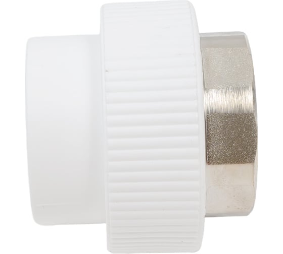 Комбинированная муфта под ключ PRO AQUA PP-R ВР белая d-40 мм 1 1/2" PA22521Pb