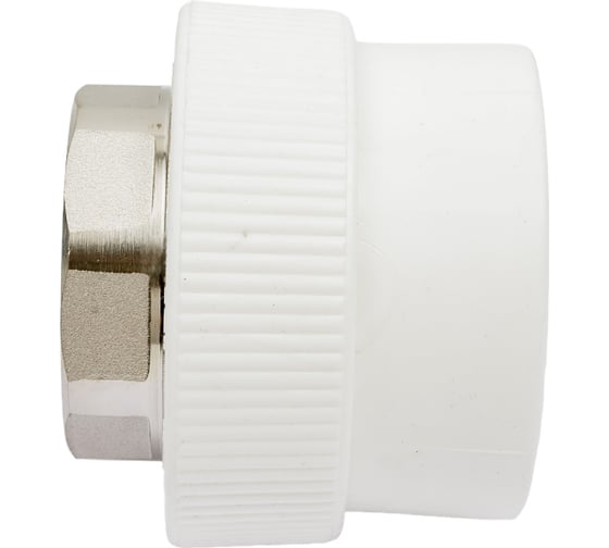 Комбинированная муфта под ключ PRO AQUA PP-R ВР белая d-50 мм 2" PA22523Pb