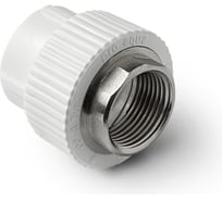 Комбинированная муфта под ключ PRO AQUA PP-R ВР белая d-75 мм 2 1/2" PA22526b