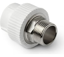 Комбинированная муфта под ключ PRO AQUA PP-R НР белая d-40 мм 1 1/4" PA23520Pb