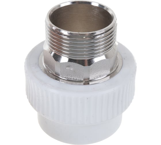 Комбинированная муфта под ключ PRO AQUA PP-R НР белая d-40 мм 1 1/4" PA23520Pb