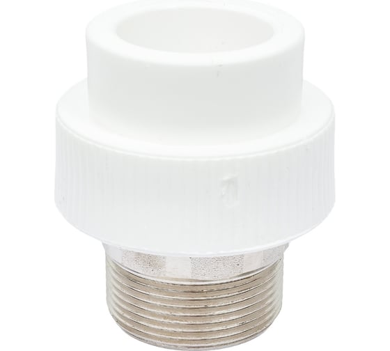 Комбинированная муфта под ключ PRO AQUA PP-R НР белая d-40 мм 1 1/2" PA23521Pb