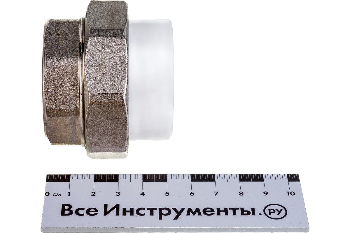 Комбинированная разъемная муфта (американка) PRO AQUA PP-R ВР белая d ...