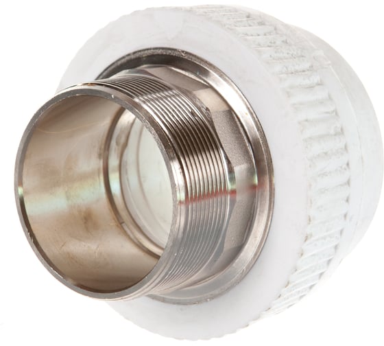 Комбинированная муфта под ключ PRO AQUA PP-R НР белая d-75 мм 2 1/2" PA23526b
