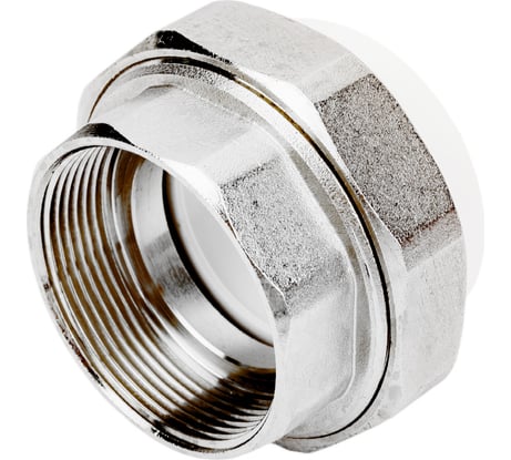 Комбинированная разъемная муфта (американка) PRO AQUA PP-R ВР белая d-50 мм 2" PA20023b