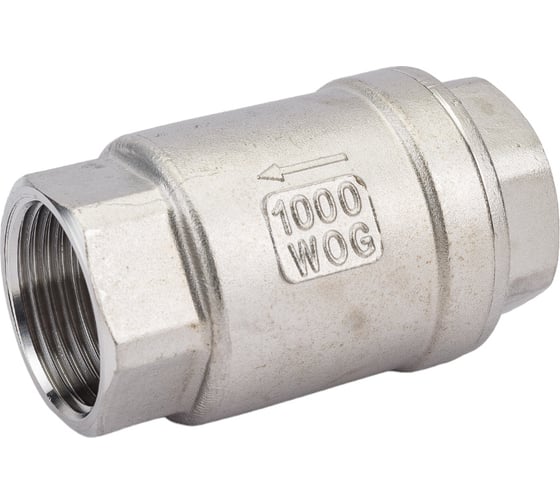 Обратный клапан TITAN LOCK  муфтовый нержавеющий AISI304, ВР/ВР 1", TL1FCV