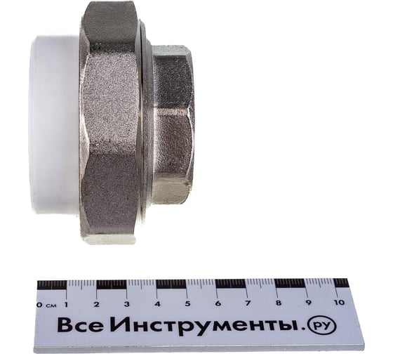 Комбинированная разъемная муфта (американка) PRO AQUA PP-R ВР белая d-50 мм 1 1/2" PA20022b