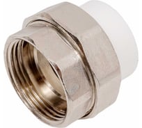 Комбинированная разъемная муфта (американка) PRO AQUA PP-R ВР белая d-32 мм 1 1/4" PA20019b