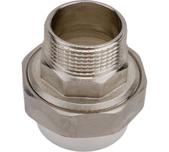 Комбинированная разъемная муфта (американка) PRO AQUA PP-R НР белая d-40 мм 1 1/4" PA21020b