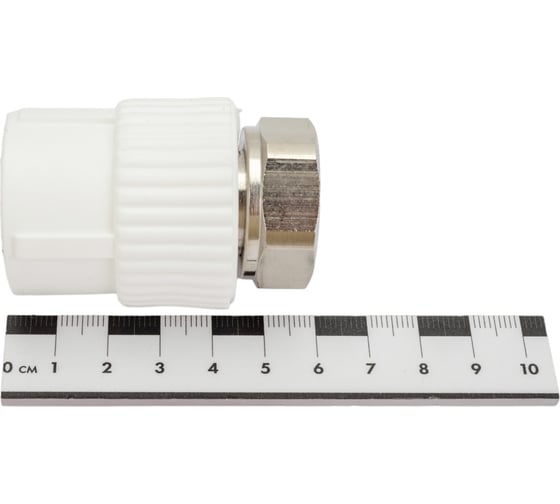 Муфта с накидной гайкой PRO AQUA PP-R белая d-25 мм 3/4" PA29014b
