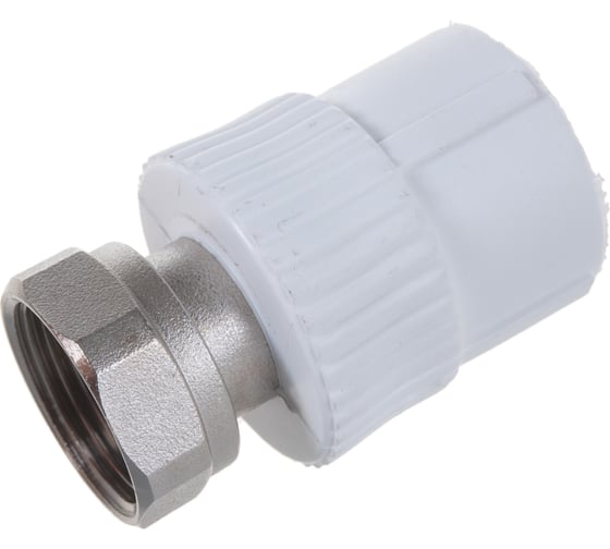 Муфта с накидной гайкой PRO AQUA PP-R белая d-32 мм 1" PA29018b