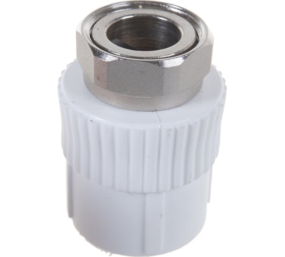 Муфта с накидной гайкой PRO AQUA PP-R белая d-32 мм 1" PA29018b