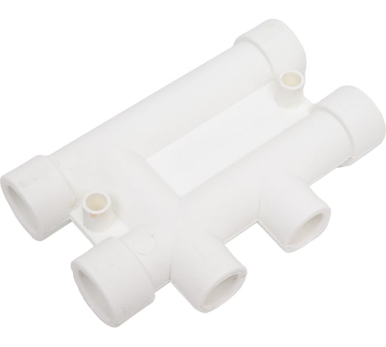 Распределительный блок для систем отопления PRO AQUA PP-R белый 25-20 мм PA63010Pb