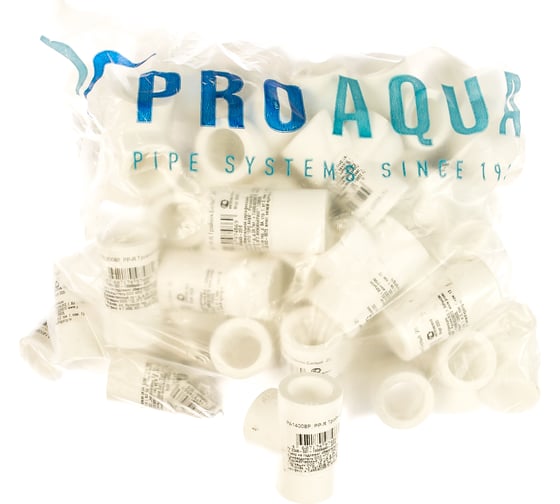 Тройник PRO AQUA PP-R белый 20 мм PA14008Pb