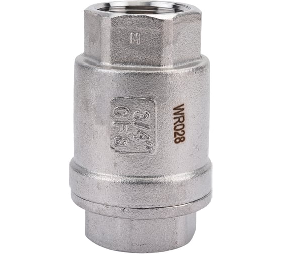 Обратный клапан TITAN LOCK  муфтовый нержавеющий AISI304, ВР/ВР 3/4", TL3/4FCV
