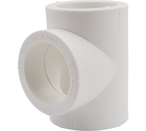 Тройник PRO AQUA PP-R белый 63 мм PA14018Pb