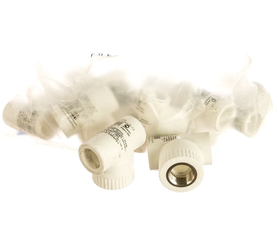 Комбинированный тройник PRO AQUA PP-R ВР белый 20 мм 1/2" PA24008Pb