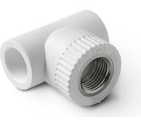 Комбинированный тройник PRO AQUA PP-R ВР белый 20 мм 3/4" PA24010Pb