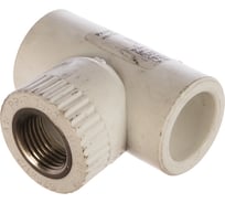 Комбинированный тройник PRO AQUA PP-R ВР белый 25 мм 1/2" PA24012Pb