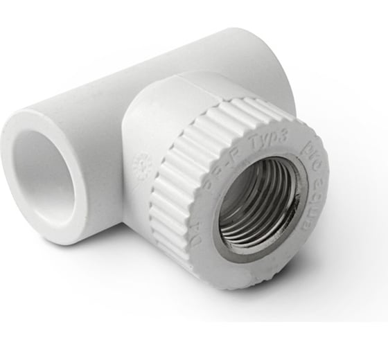 Комбинированный тройник PRO AQUA PP-R ВР белый 32 мм 1/2" PA24015b 1
