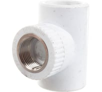 Комбинированный тройник PRO AQUA PP-R ВР белый 32 мм 3/4" PA24016Pb