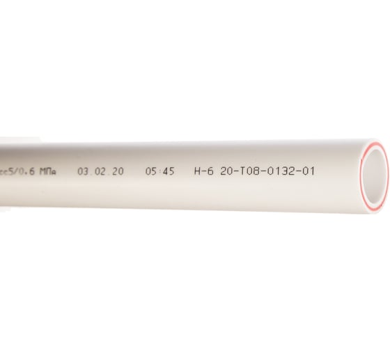 Армированная стекловолокном труба PRO AQUA PP-R RUBIS SDR 7.4 Белая d-32 мм 2 м PA35212P
