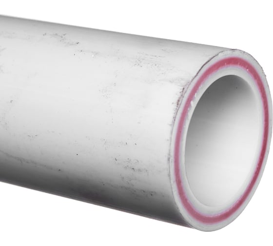 Армированная стекловолокном труба PRO AQUA PP-R RUBIS SDR 7.4 Белая 4 м d-63 мм PA35018P