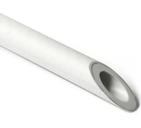 Армированная фольгой труба PRO AQUA PP-R SDR 5 PN25 Белая 2 м d-20 мм PA30208pr