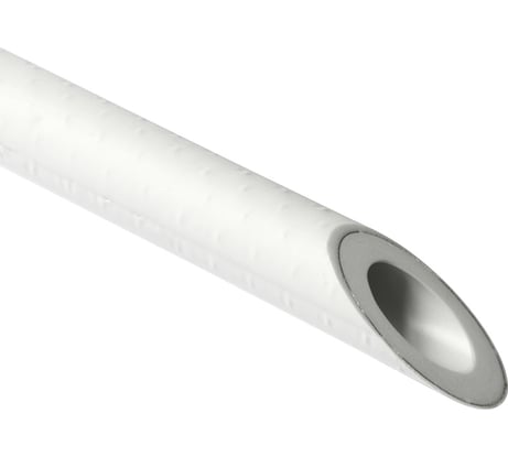 Армированная фольгой труба PRO AQUA PP-R SDR 5 PN25 Белая d-40 мм 4 м PA30014pr