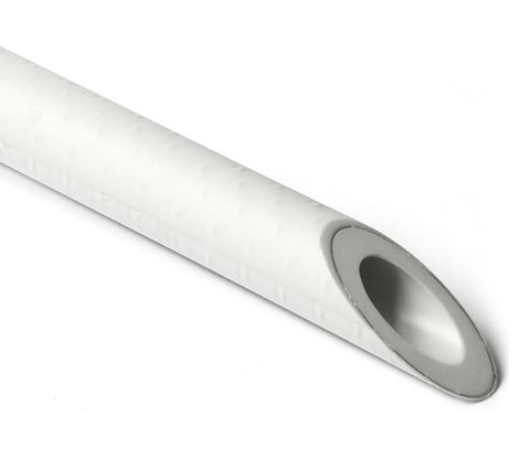 Армированная фольгой труба PRO AQUA PP-R SDR 5 PN25 Белая d-75 мм 4 м PA30020pr