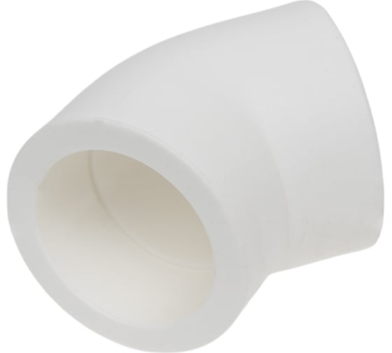 Угольник PRO AQUA PP-R 45 градусов белый 40 мм PA13514Pb 1
