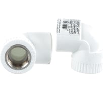 Комбинированный угольник PRO AQUA PP-R ВР белый, 32 мм, 3/4" PA26016Pb