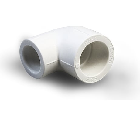Переходной угольник PRO AQUA PP-R 90 градусов, белый, 25-20 мм PA1371008b