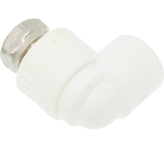 Угольник с накидной гайкой PRO AQUA PP-R Белый 20 мм 1/2" PA29208b