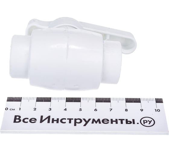 Полнопроходной шаровой кран PRO AQUA PP-R белый d-20 мм PA40008