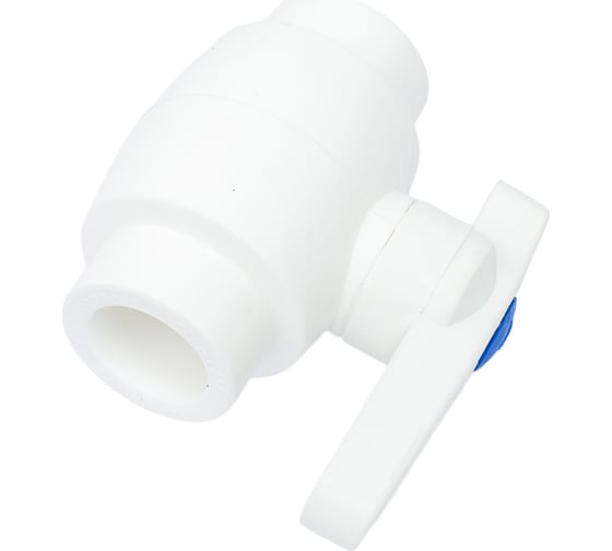Полнопроходной шаровой кран PRO AQUA PP-R белый d-25 мм PA40010
