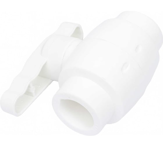 Полнопроходной шаровой кран PRO AQUA PP-R белый d-25 мм PA40010