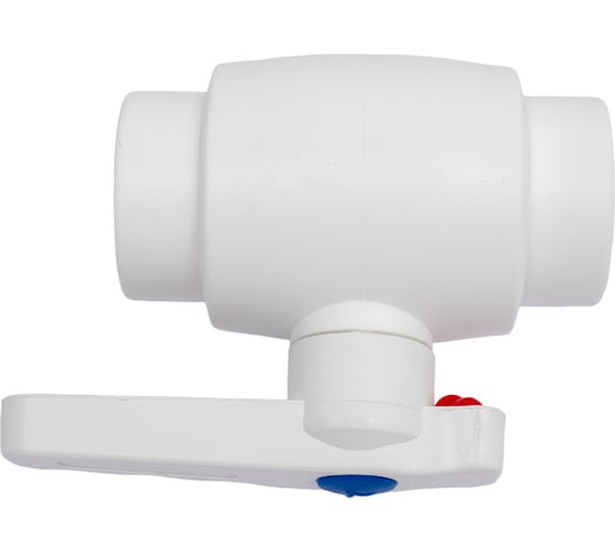 Полнопроходной шаровой кран PRO AQUA PP-R белый d-32 мм PA40012