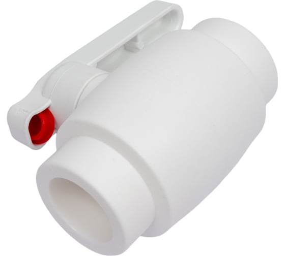 Полнопроходной шаровой кран PRO AQUA PP-R белый d-32 мм PA40012 1
