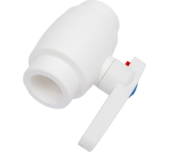 Полнопроходной шаровой кран PRO AQUA PP-R белый d-32 мм PA40012