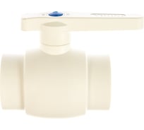 Полнопроходной шаровой кран PRO AQUA PP-R белый d-50 мм PA40016