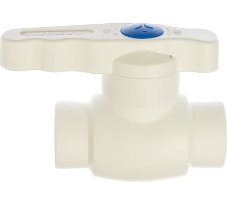Шаровой кран со стандартным проходом PRO AQUA PP-R белый d-20 мм PA44008b