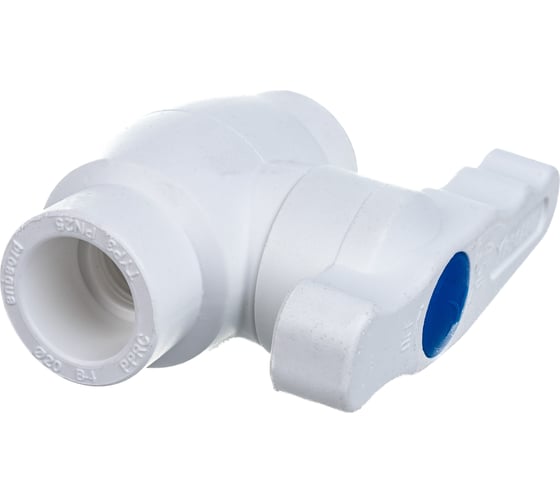 Шаровой кран со стандартным проходом PRO AQUA PP-R белый d-20 мм PA44008b