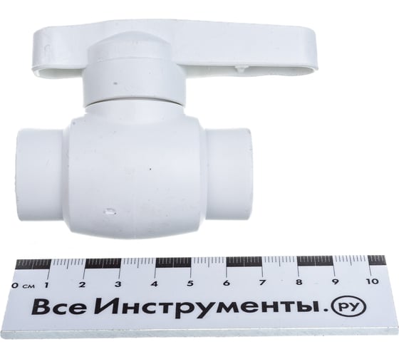 Шаровой кран со стандартным проходом PRO AQUA PP-R белый d-20 мм PA44008b