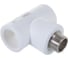 Комбинированный тройник PRO AQUA PP-R НР белый 25 мм 1/2" PA25012Pb 2