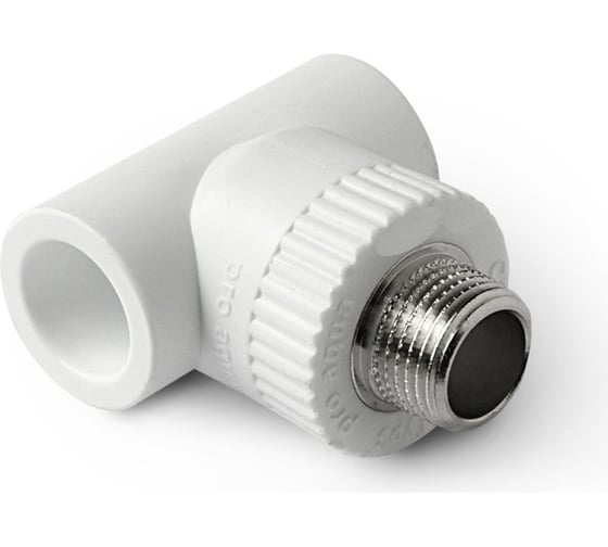 Комбинированный тройник PRO AQUA PP-R НР белый 25 мм 3/4" PA25014Pb