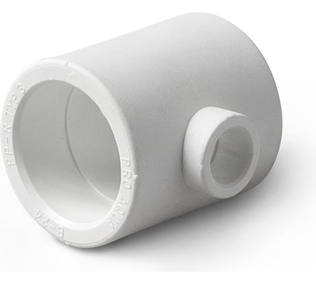 Переходной тройник PRO AQUA PP-R белый 63-32-63 мм PA14563Pb