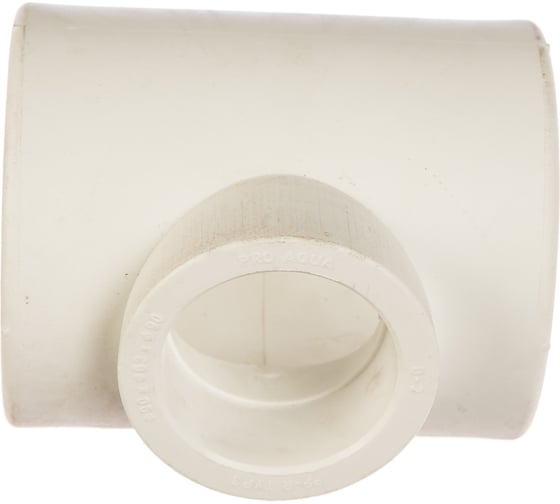 Переходной тройник PRO AQUA PP-R белый 90-63-90 мм PA14582b