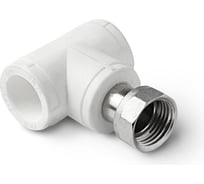 Тройник с накидной гайкой PRO AQUA PP-R белый 25 мм 3/4" PA29114b