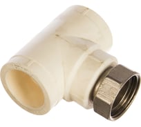 Тройник с накидной гайкой PRO AQUA PP-R белый 32 мм 1" PA29118b